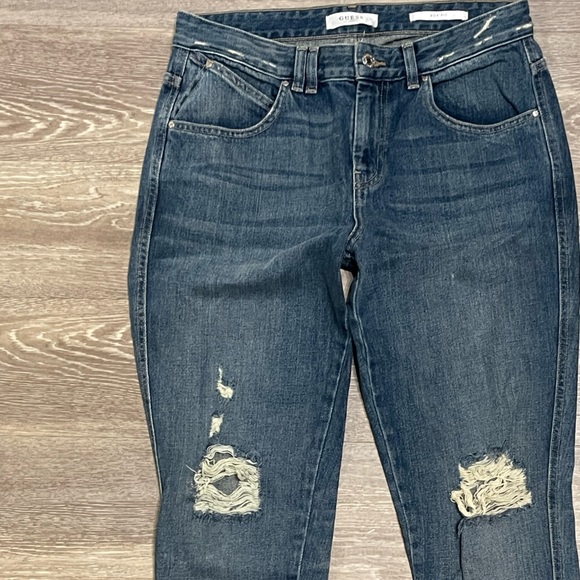 Guess Boy Fit Distressed Ripped Jeans Size 27 - Picture 6 of 12